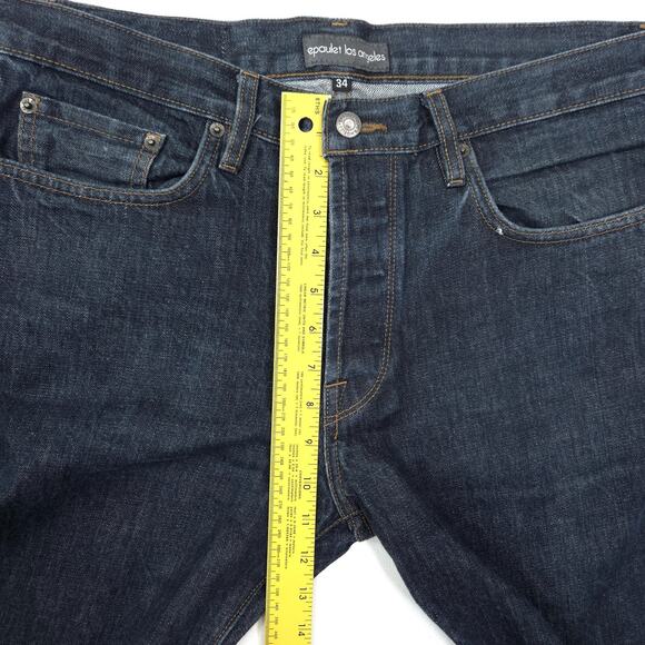 Epaulet Los Angeles Selvedge Denim Jeans Mens 34x36 USA Made Designer EUC - Picture 5 of 8